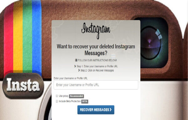 Instagram Message Recovery