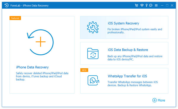 FoneLab iPhone Data Recovery Interface