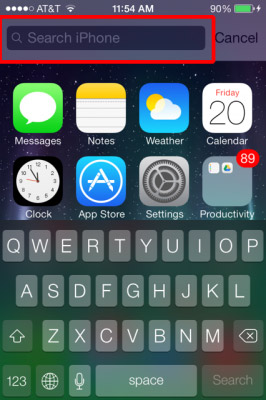 iOS7 Spotlight