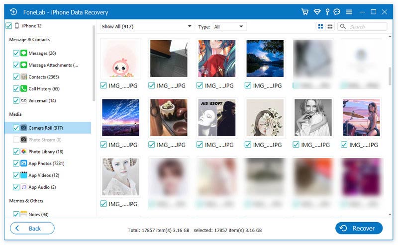 Recover from iTunes Photos