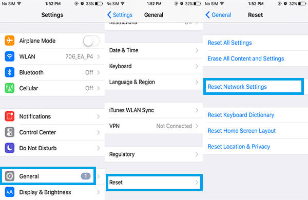 Reset Network Settings