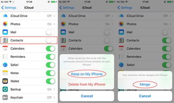 Sync iCloud from iCloud