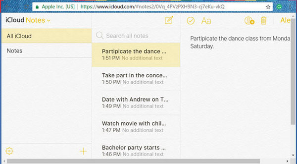 Transfer Notes from iPhone to Computer via iCloud