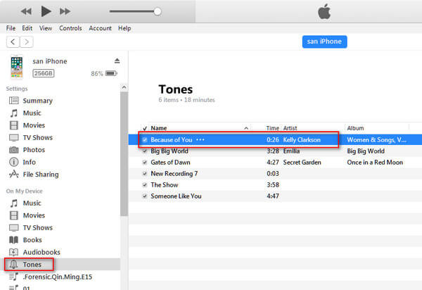 Put ringtones to iPhone