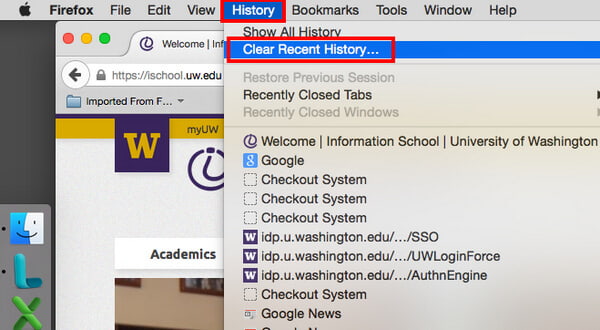 Firefox History on Mac