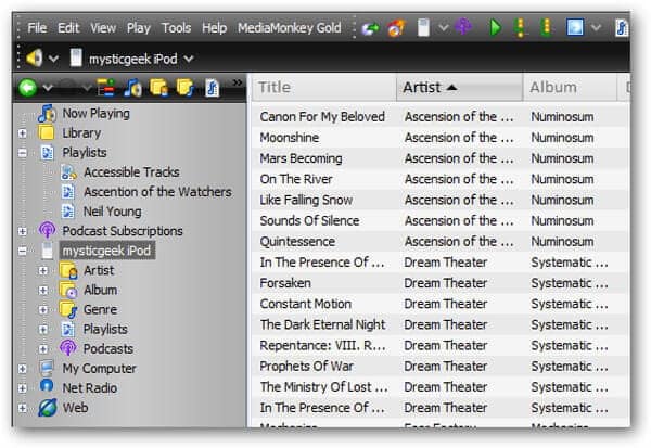 Put Music to iPod with MediaMonkey