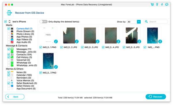 Recover iPhone/iPad/iPod Photos from the Device