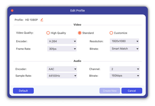 Choose WMA as the output format