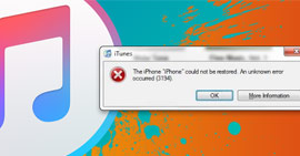 iTunes error 3194