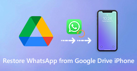 Restore WhatsApp from Google Drive to iPhone