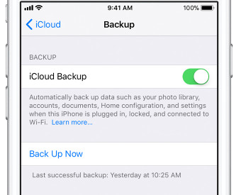 Backup iPhone to iCloud