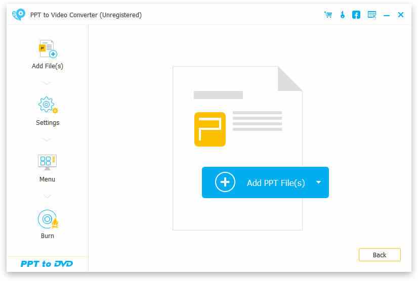 PPT to DVD Converter Interface