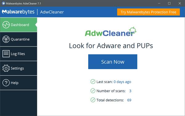 Malwarebytes Adwcleaner