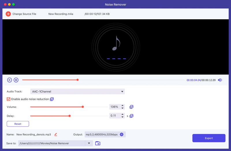 Aiseesoft AI Audio Noise Remover