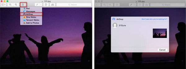 AirDrop on Mac