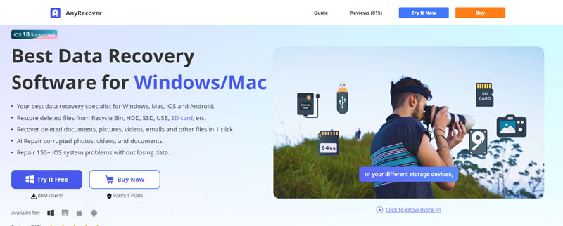 Anyrecover Data Recovery Software For Windows Mac