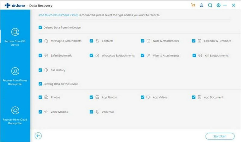 Dr.Fone iPhone Data Recovery
