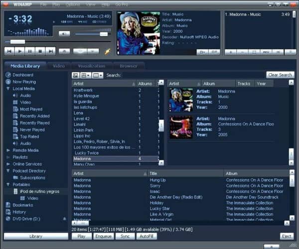 Audio Player - Winamp