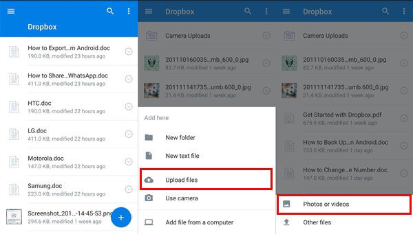 Backup Photos with Dropbox