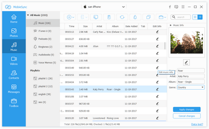 MobieSync Music Organizer