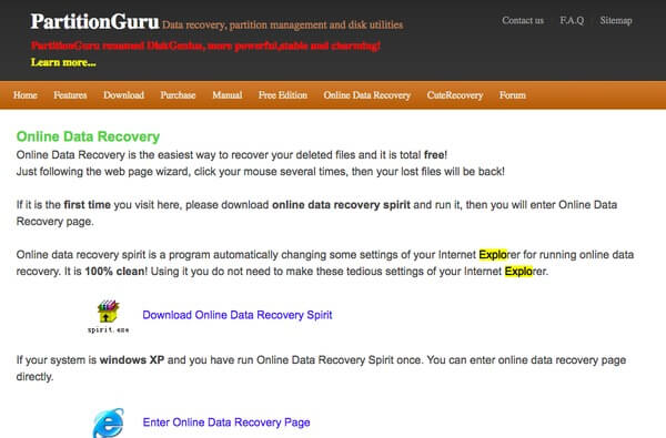 Partitionguru data recovery