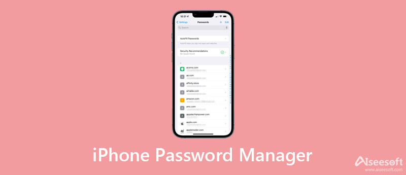 iPhone password manager