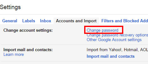 How Do I Change My Gmail Password