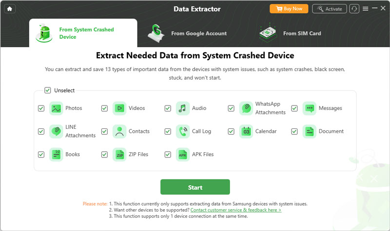 Droidkit Data Extractor Feature