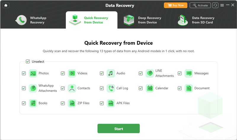 Droidkit Data Recovery Feature