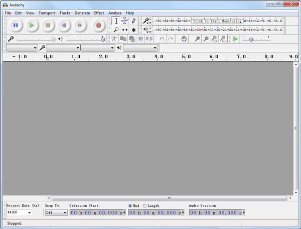 Audacity Interface