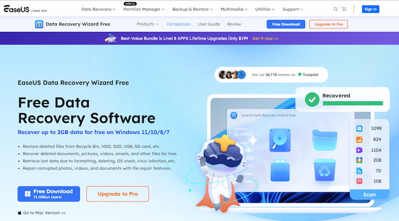 Easeus Free Data Recovery Software for SSD