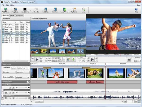 VideoPad Video Editor