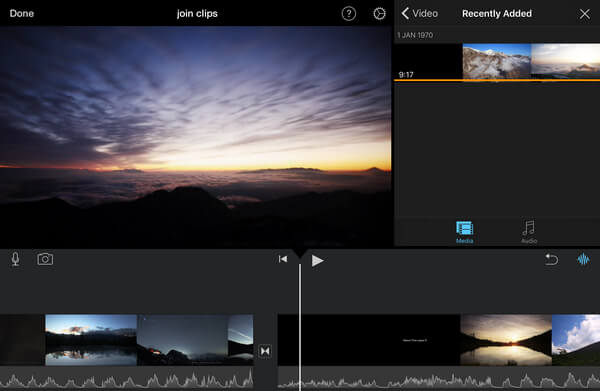 Load Video Clip in iMovie