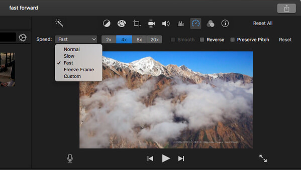 Fast Forward in iMovie