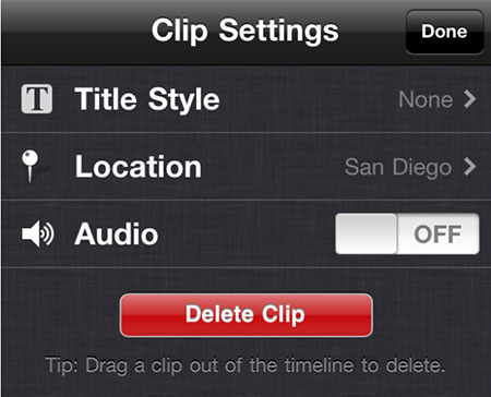 Clip Setting