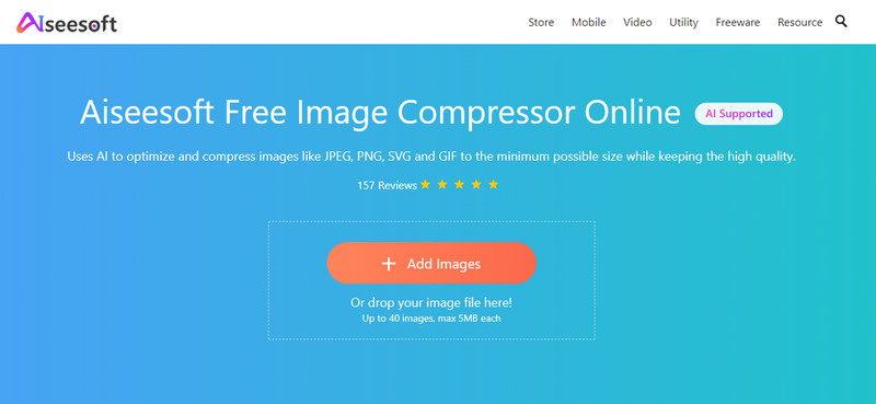 Aiseesoft Free Image Compressor Online