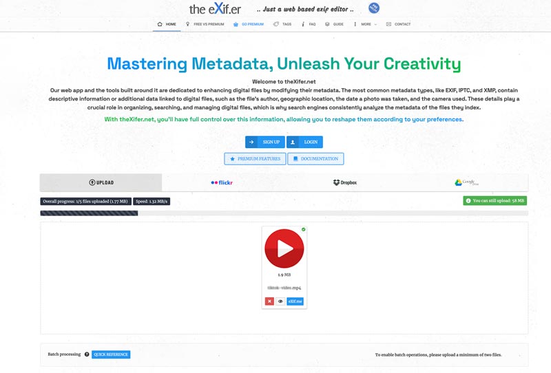 Edit Mp4 Metadata Online Thexifer