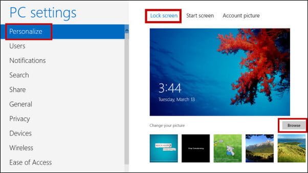 Personalize Windows Lock Screen