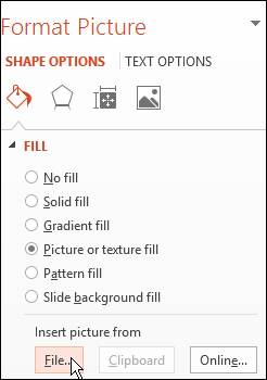 Picture or Texture Fill