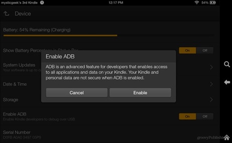 Enable ADB