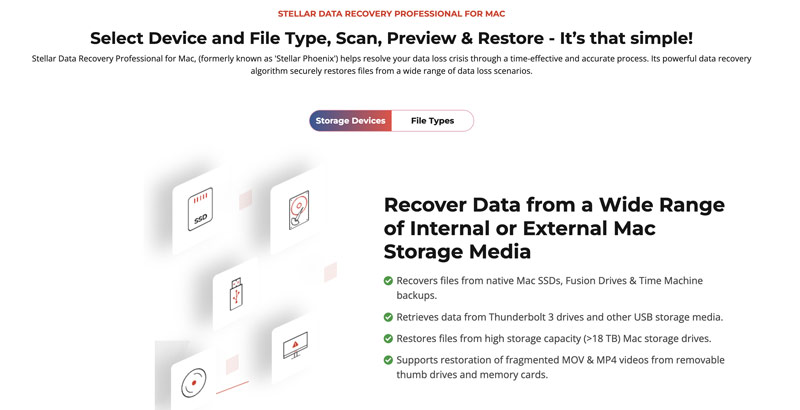 Stellar Data Recovery Mac Features