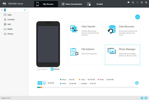 Syncios data transfer ewview