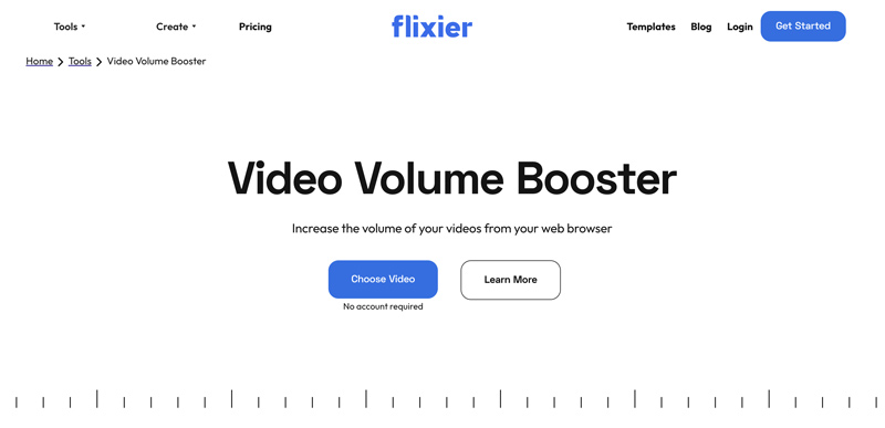 Flixier Video Volume Booster