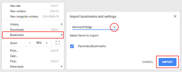 Import Chrome Bookmarks