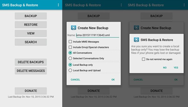 SMS Backup & Restore App