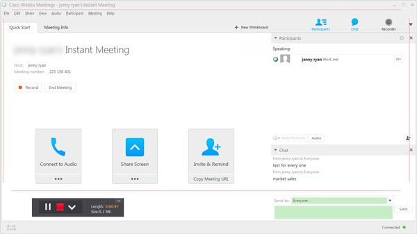 Record Webex meeting