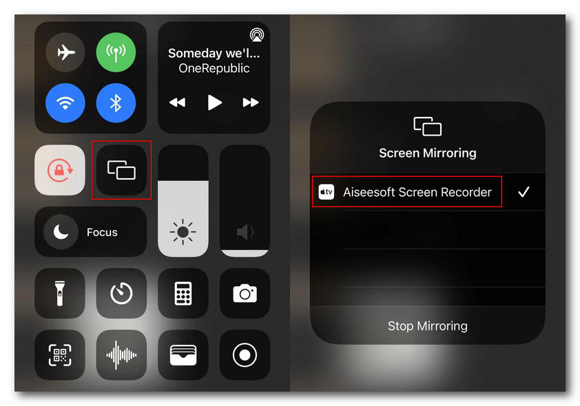 Screen Mirroring on iPhone