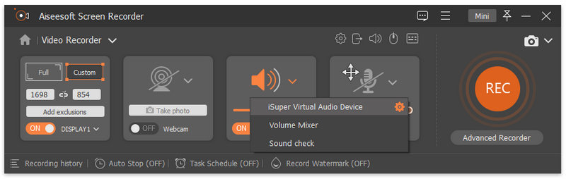 Speaking Audio Recording Options