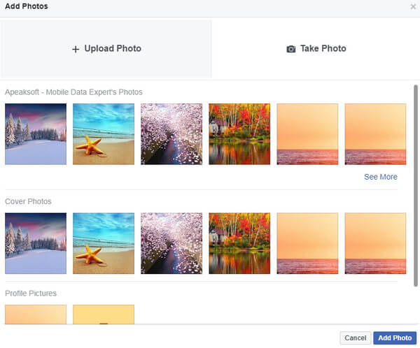 Upload Photos on Facebook