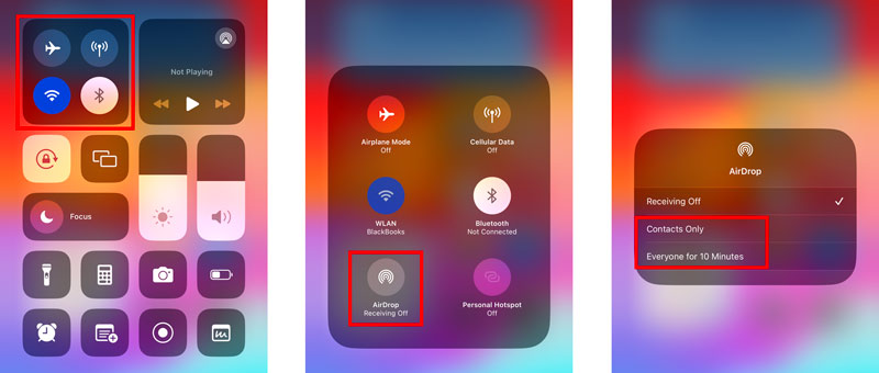 Set Up Turn On AirDrop on iOS 18/17